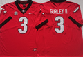 Georgia Bulldogs Red #3 GURLEY II Stitched Jersey