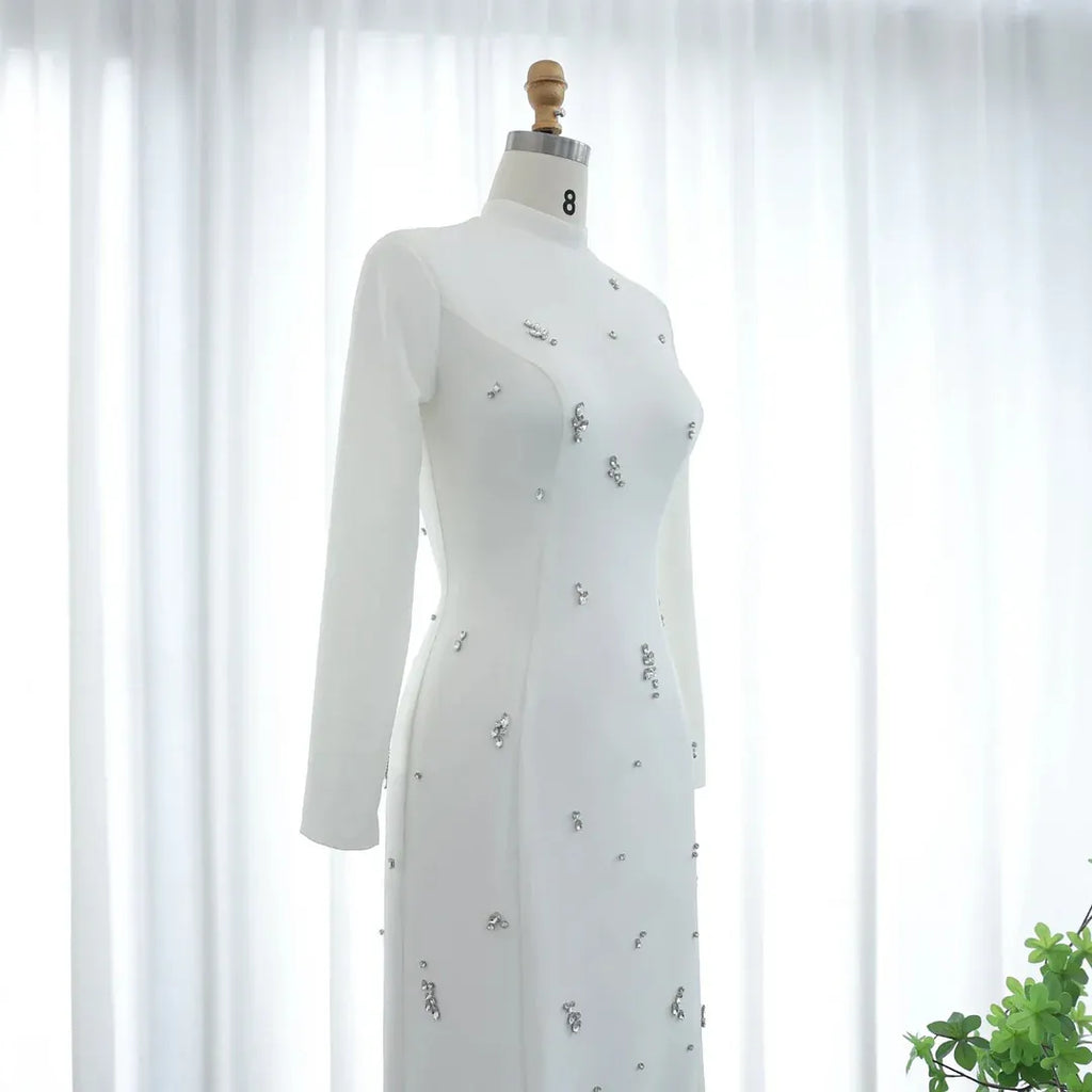 Luxury Crystal Maxi Gown