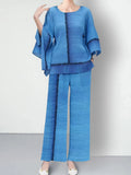 Truly Flowy Pleats 2 Piece Suit