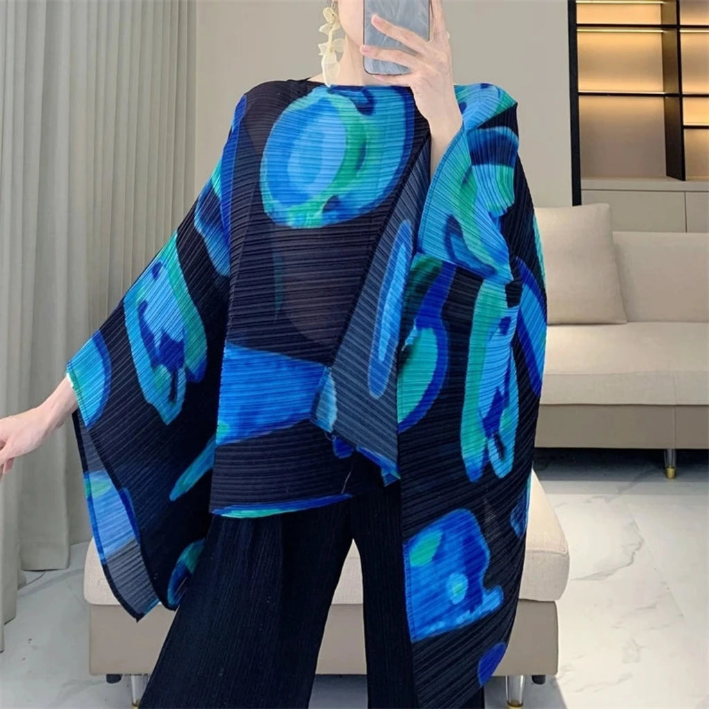 Luxury Plissé Pleat Tunic Shawl