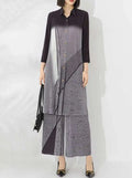 Truly Pleated Geometric 2-Piece Set