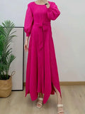 Truly Pleated Loose Long Dress