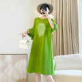 Casual Luxury Plissé Floral Dress