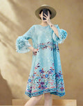 Luxe Plissé Floral Ruffle Dress