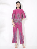 Truly Pleated Fitted Pant Set