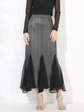 Truly Pleated Mermaid Midi Skirt