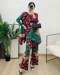 Truly Pleated Leopard Pant & Top Set
