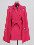 Luxury Cape Sequined Blazer