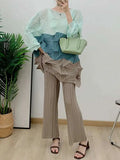 Luxury Origami Pleated Top & Trousers
