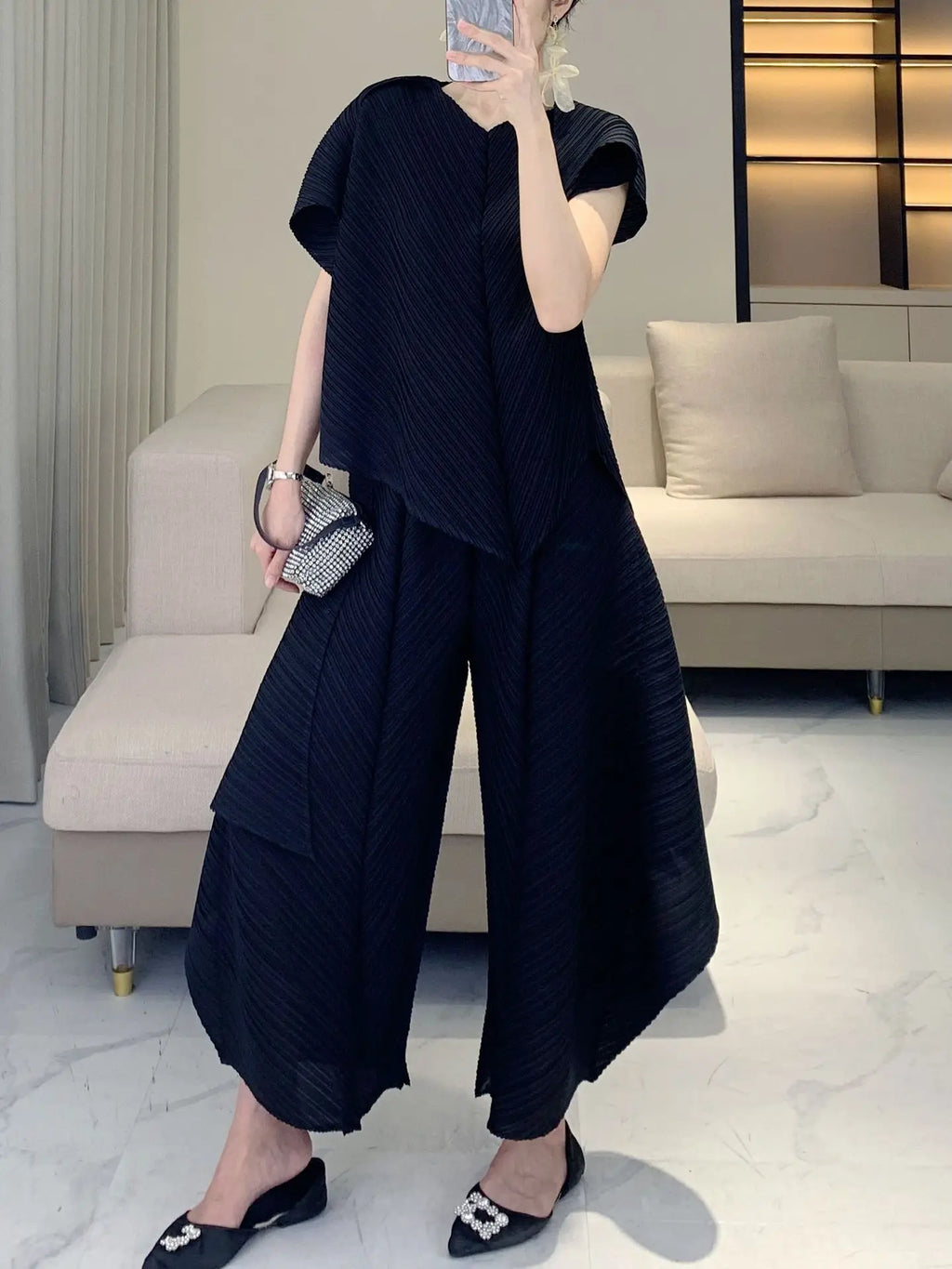 Modern Pleats Set - Luxury 2 Piece