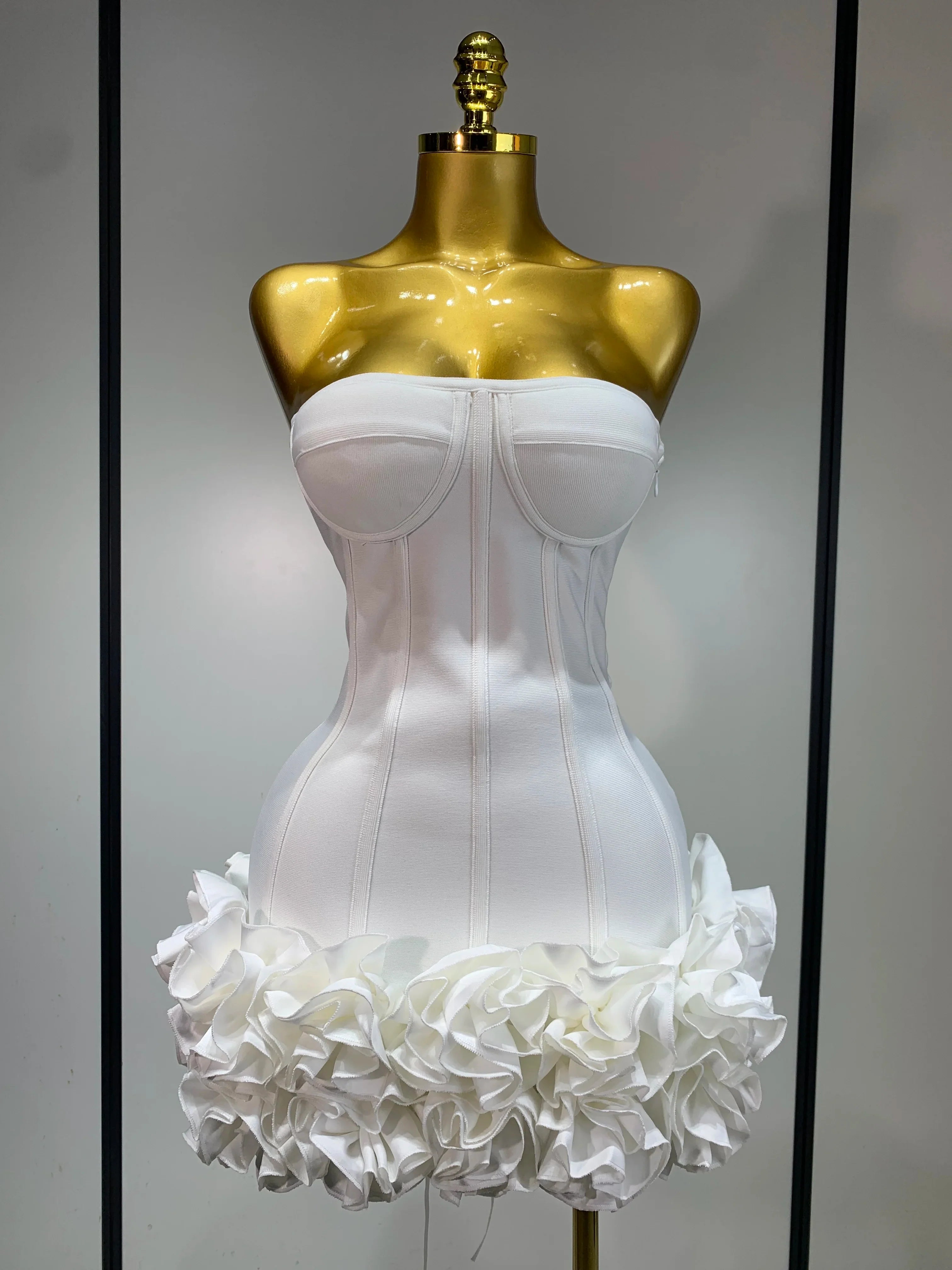 Hourglass Flattering Strapless Corset Dress