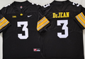 Iowa Hawkeyes Black #3 DEJEAN Stitched Jersey