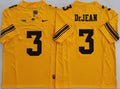 Iowa Hawkeyes Yellow #3 DEJEAN Stitched Jersey