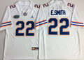 Jordan Florida Gators White #22 E.SMITH Stitched Jersey
