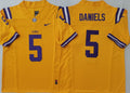 LSU Tigers Orange #5 DANIELS Stitched Jersey