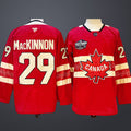 Men’s 4 Nations NHL Hockey #29 Nathan MacKinnon Jersey Red