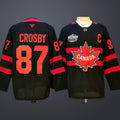 Men’s  4 Nations NHL Hockey #87 Sidney Crosby Black Jersey
