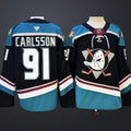 Men’s Anaheim Ducks #91 Carlsson BlackTeal  Stitched Jersey