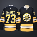 Men’s Boston Bruins #73 Charlie McAvoy Black 2025 Home Stitched Hockey Jersey
