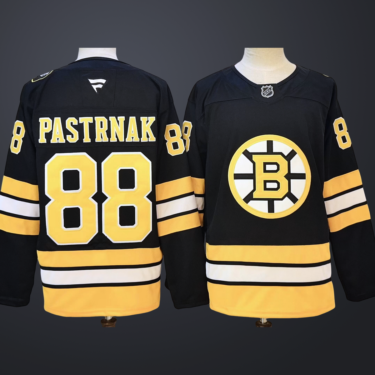 Men’s Boston Bruins #88 David Pastrnak Black 2025 Home Stitched Hockey Jersey