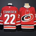 Men’s Carolina Hurricanes #22 Stankoven Red Stitched Jersey