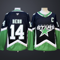 Men’s Dallas Stars #14 Jamie Benn Black 202526 With C Patch Alternate Stitched Jersey