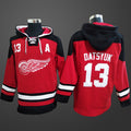 Men’s Detroit Red Wings #13 Pavel Datsyuk Stitched Hoodie