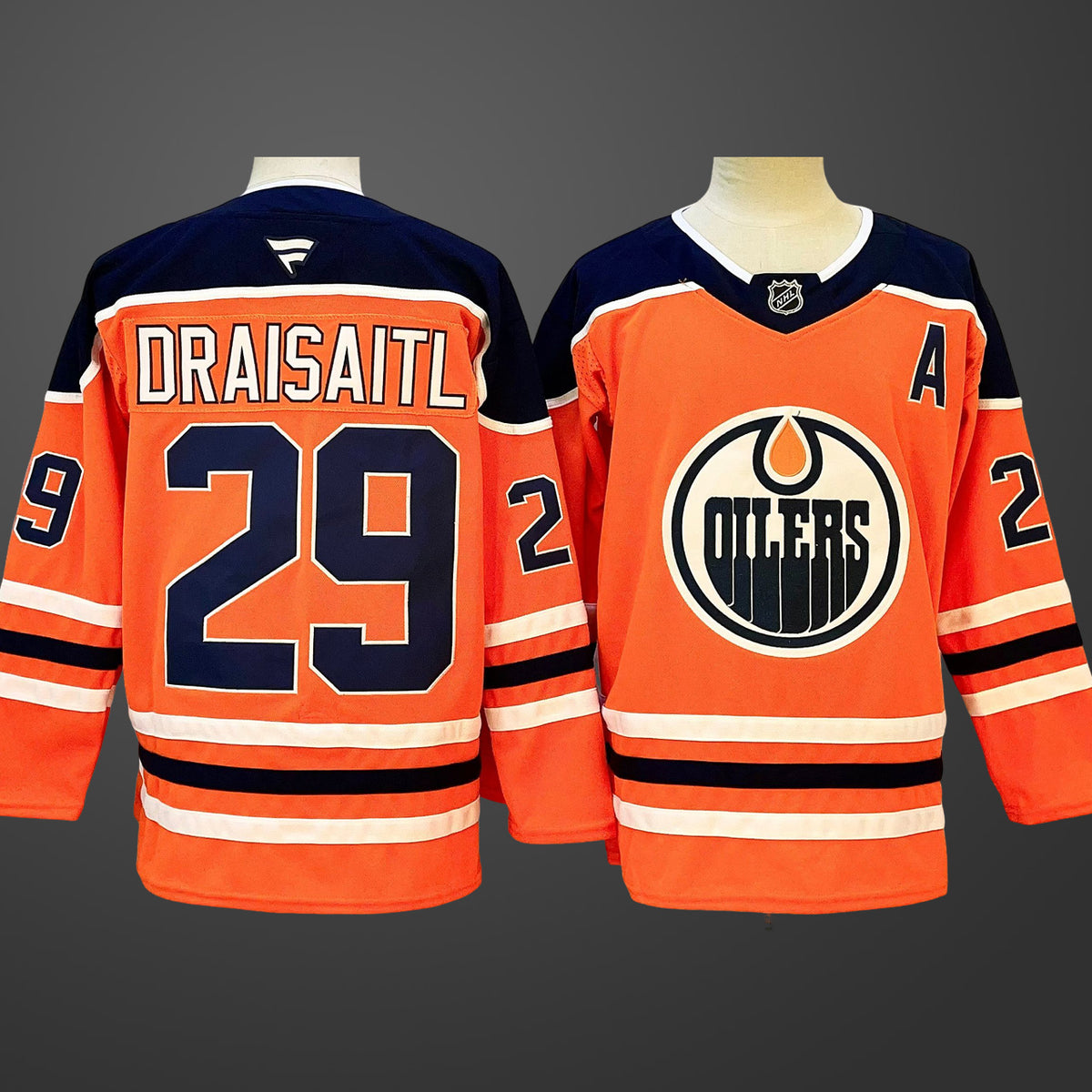 Men’s Edmonton Oilers #29 Leon Draisaitl Orange 2025 Stitched Hockey Jersey