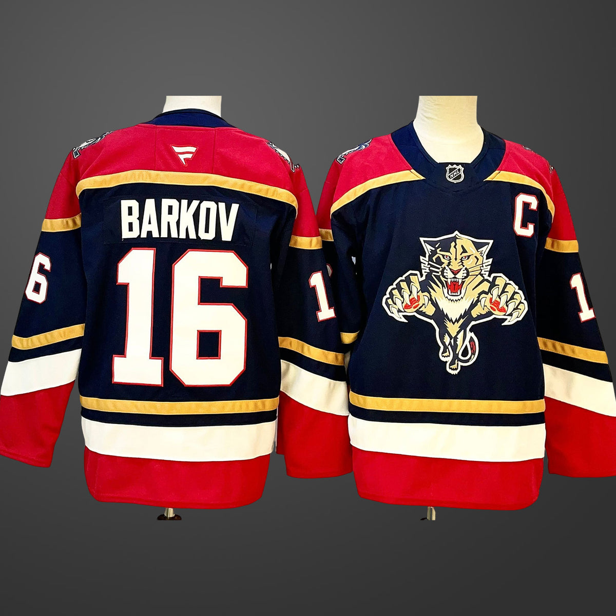 Men’s Florida Panthers #16 Aleksander Barkov Stitched Jersey
