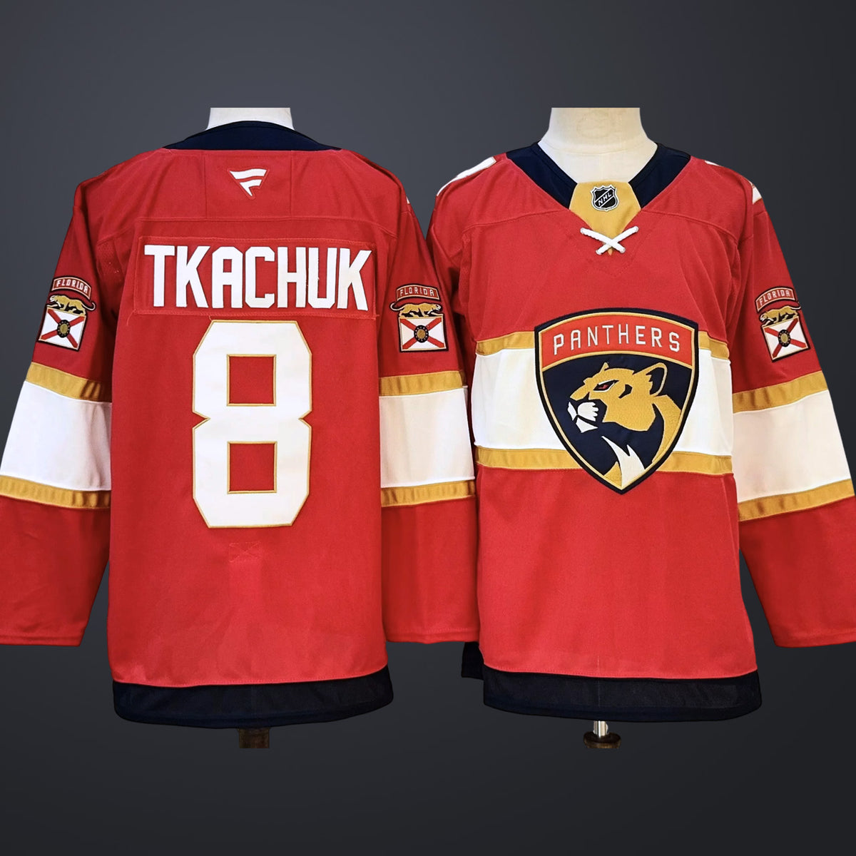 Men’s Florida Panthers #8 TKACHUK Stitched Jersey