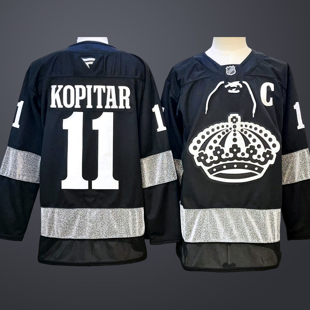 Men’s Los Angeles Kings Anze Kopitar Black Alternate Premium Jersey