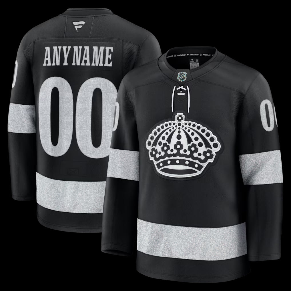 Men’s Los Angeles Kings Fanatics Black Alternate Premium Custom Jersey