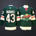 Men’s Minnesota Wild #43 Quinn Hughes Green Stitched Jersey