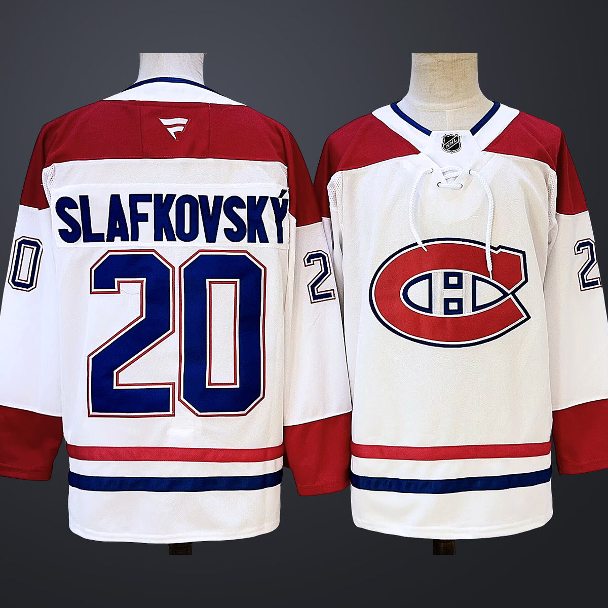 Men’s Montreal Canadiens #20 Juraj Slafkovsky Jersey White