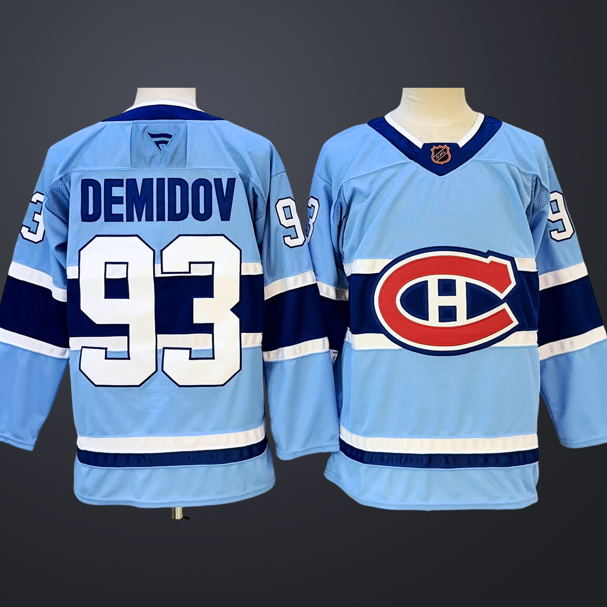 Men’s Montreal Canadiens Ivan Demidov #93 Blue Stitched Jersey