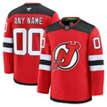 Men’s New Jersey Devils Fanatics Red Home Premium Custom Jersey