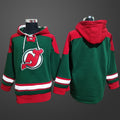Men’s New Jersey Devils Team Blank Stitched Hoodie Green