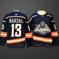 Men’s New York Islanders #13 Mathew Barzal Navy 2024-25 Stitched Hockey Jersey