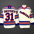 Men’s New York Rangers #31 Igor Shesterkin White 2024-25 Away Stitched Hockey Jersey