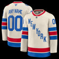 Men’s New York Rangers Fanatics Beige 2026 NHL Winter Classic Premium Custom Jersey