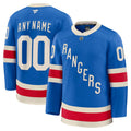 Men’s New York Rangers Fanatics Blue Centennial Premium Custom Jersey