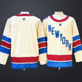 Men’s New York Rangers Team Blank Fanatics Beige 2026 NHL Winter Classic Premium Jersey
