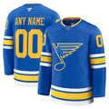 Men’s St. Louis Blues Fanatics Blue Home Premium Custom Jersey