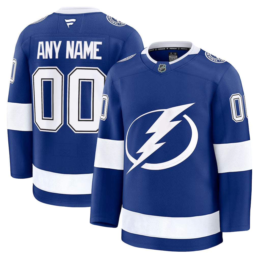 Men’s Tampa Bay Lightning Fanatics Blue Home Premium Custom Jersey