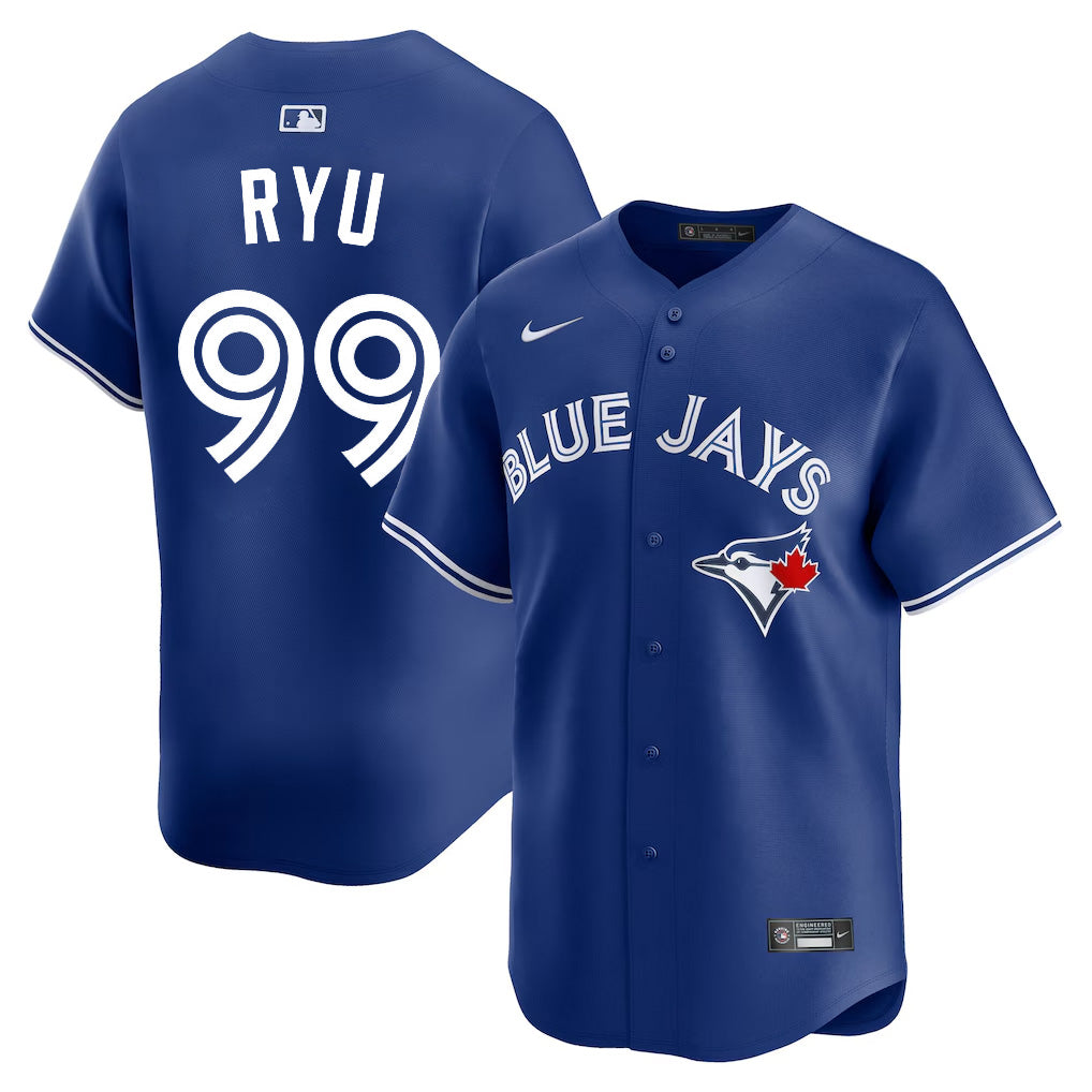 Men’s Toronto Blue Jays Hyun-Jin Ryu #99 Blue Baseball Jersey