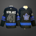 Men’s Toronto Maple Leafs #41 Anthony Stolarz Breakaway Jersey – Black