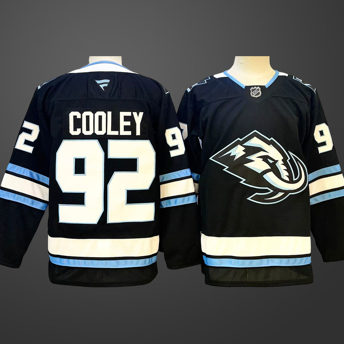 Men’s Utah Mammoth #92 Logan Cooley Navy 2025 Stitched Jersey