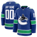 Men’s Vancouver Canucks Fanatics Blue Home Premium Custom Jersey
