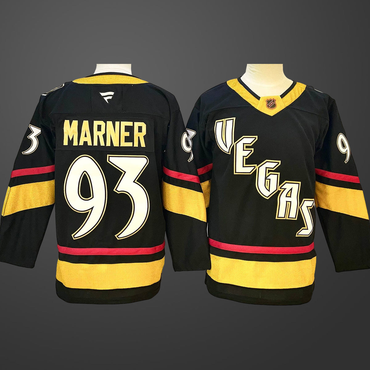 Men’s Vegas Golden Knights #93 Mitch Marner Black 2024-25 Stitched Hockey Jersey