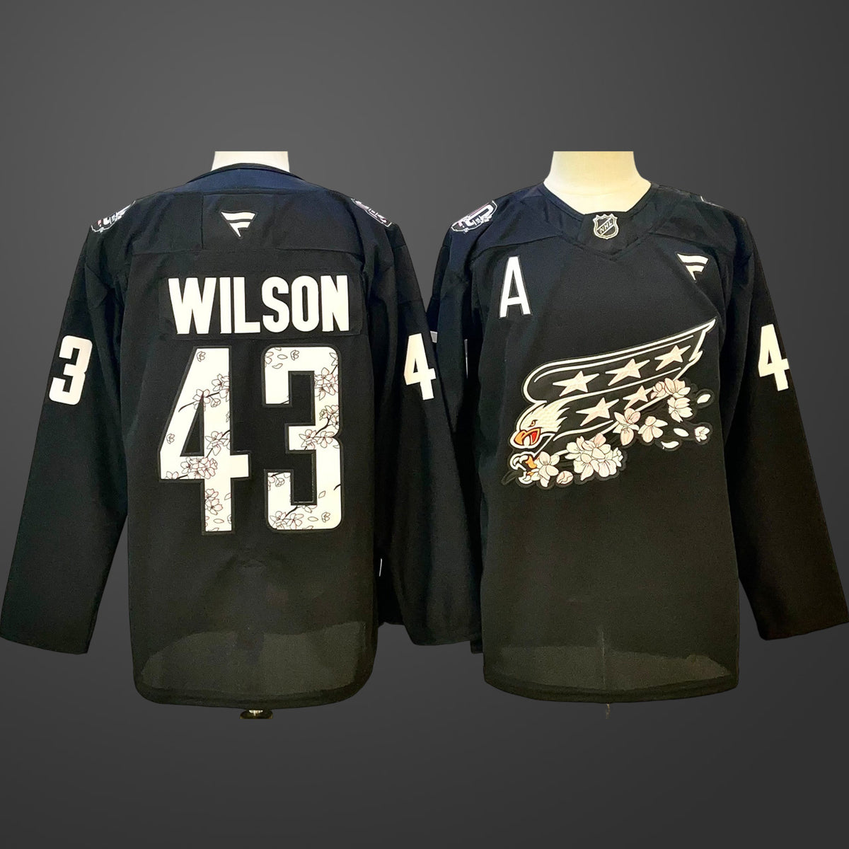Men’s Washington Capitals Tom Wilson #43 Black Jersey